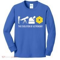 Evolution Of Astronomy Telescope James Webb Space Telescope Gift Kids Long Sleeve Shirt thumb 0