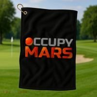 Explorer Occupygiftmars Astronomy Gift Golf Towel thumb 1