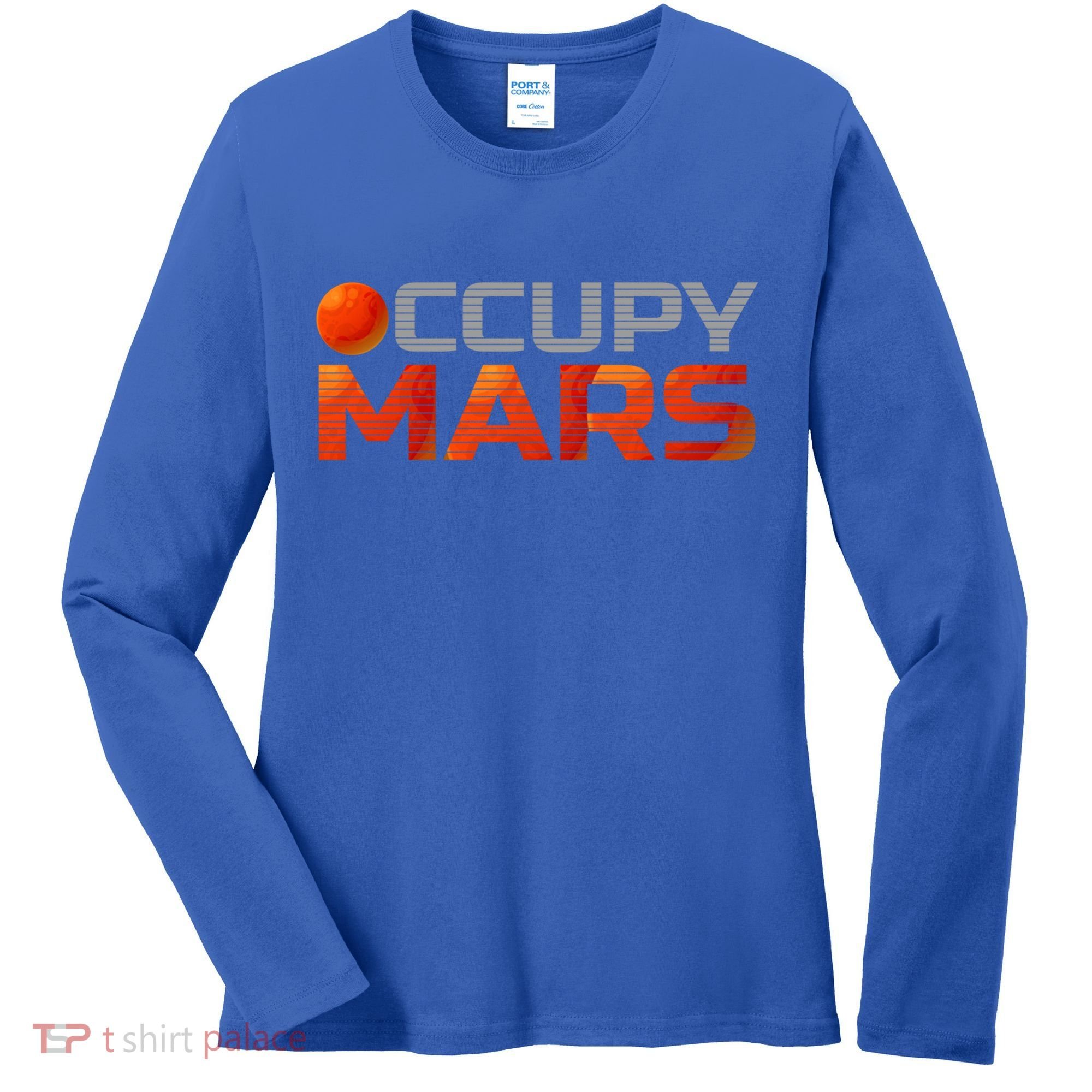 Explorer Occupygiftmars Astronomy Gift Women's Long Sleeve Shirt