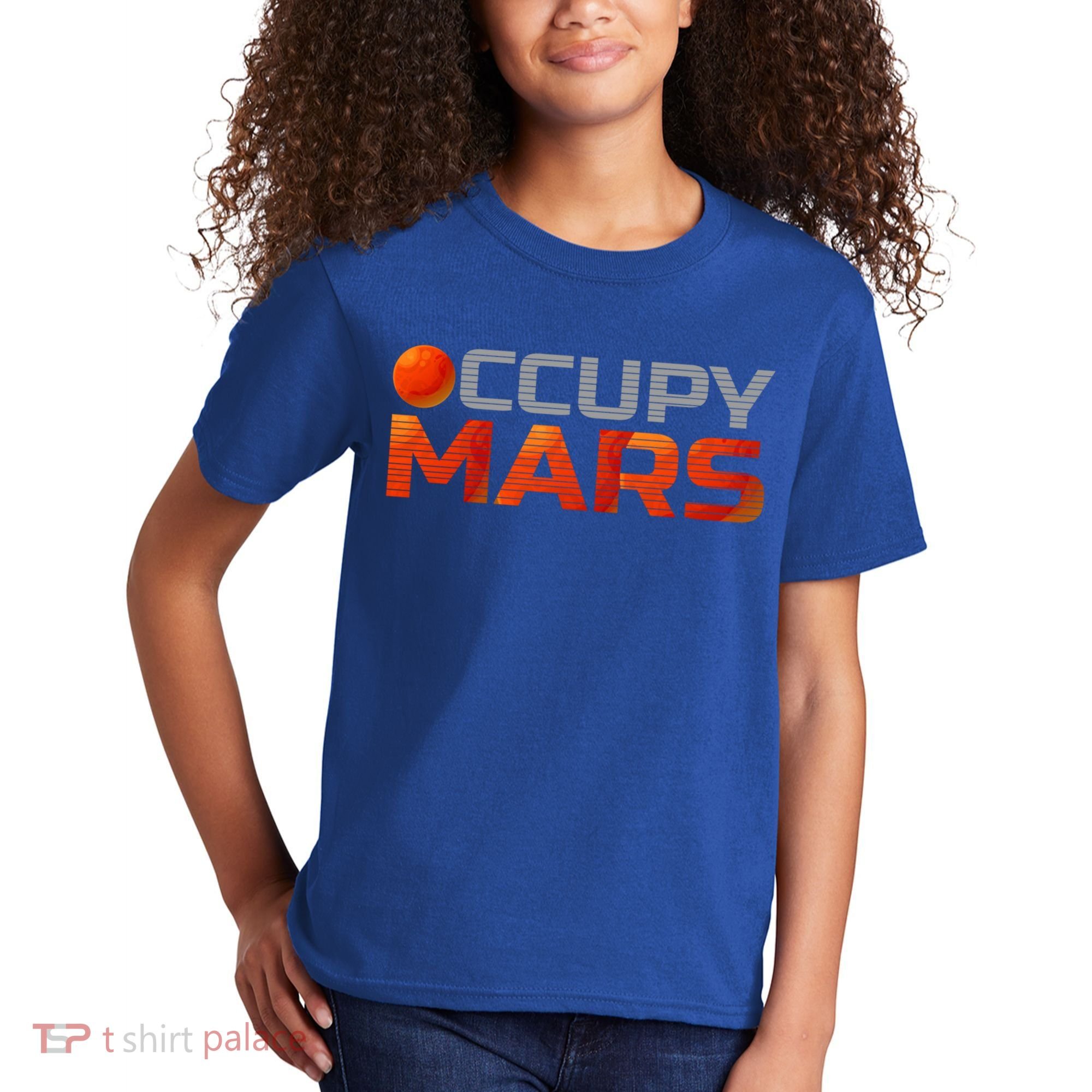 Explorer Occupygiftmars Astronomy Gift Kids T-Shirt