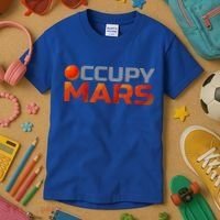 Explorer Occupygiftmars Astronomy Gift Kids T-Shirt thumb 3