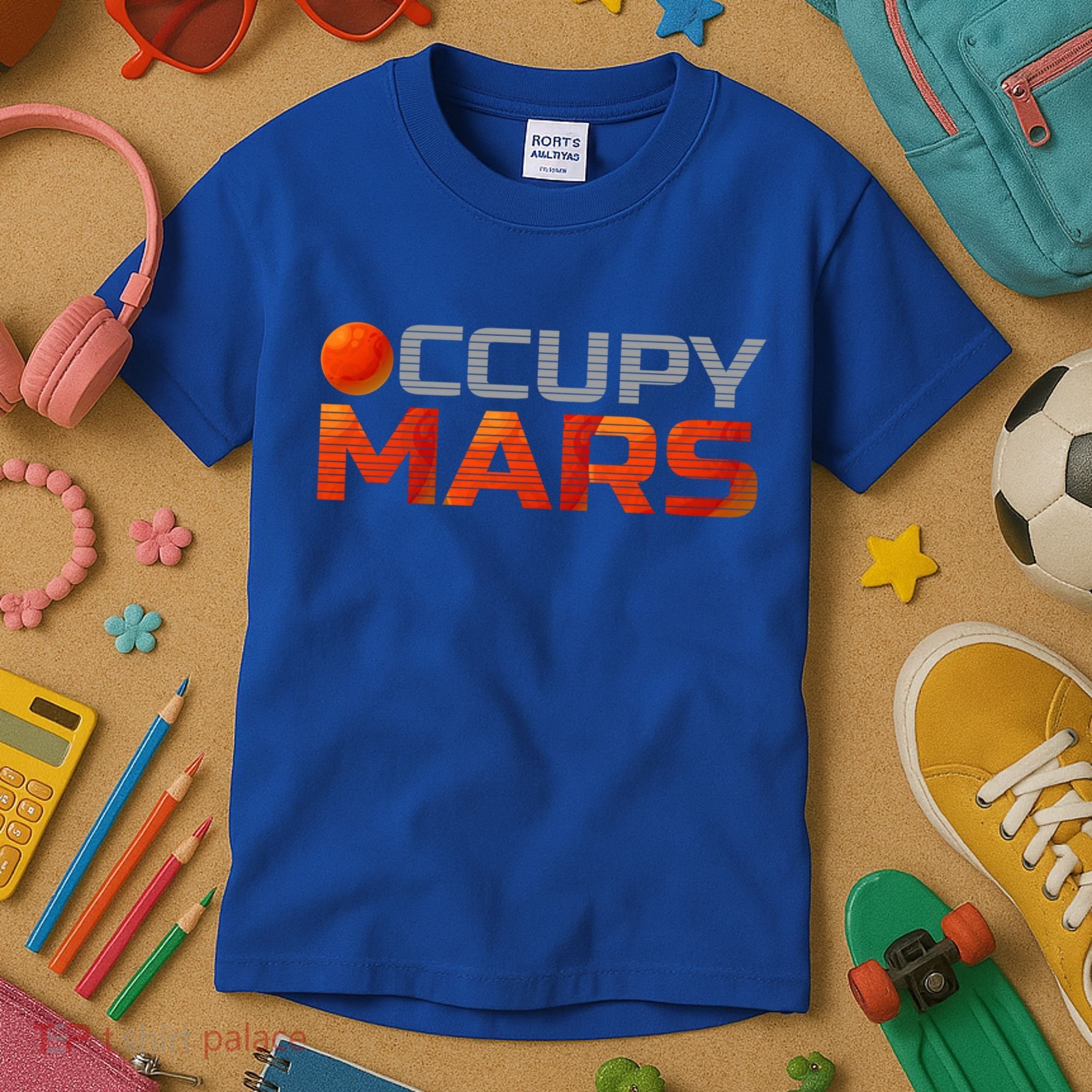 Explorer Occupygiftmars Astronomy Gift Kids T-Shirt
