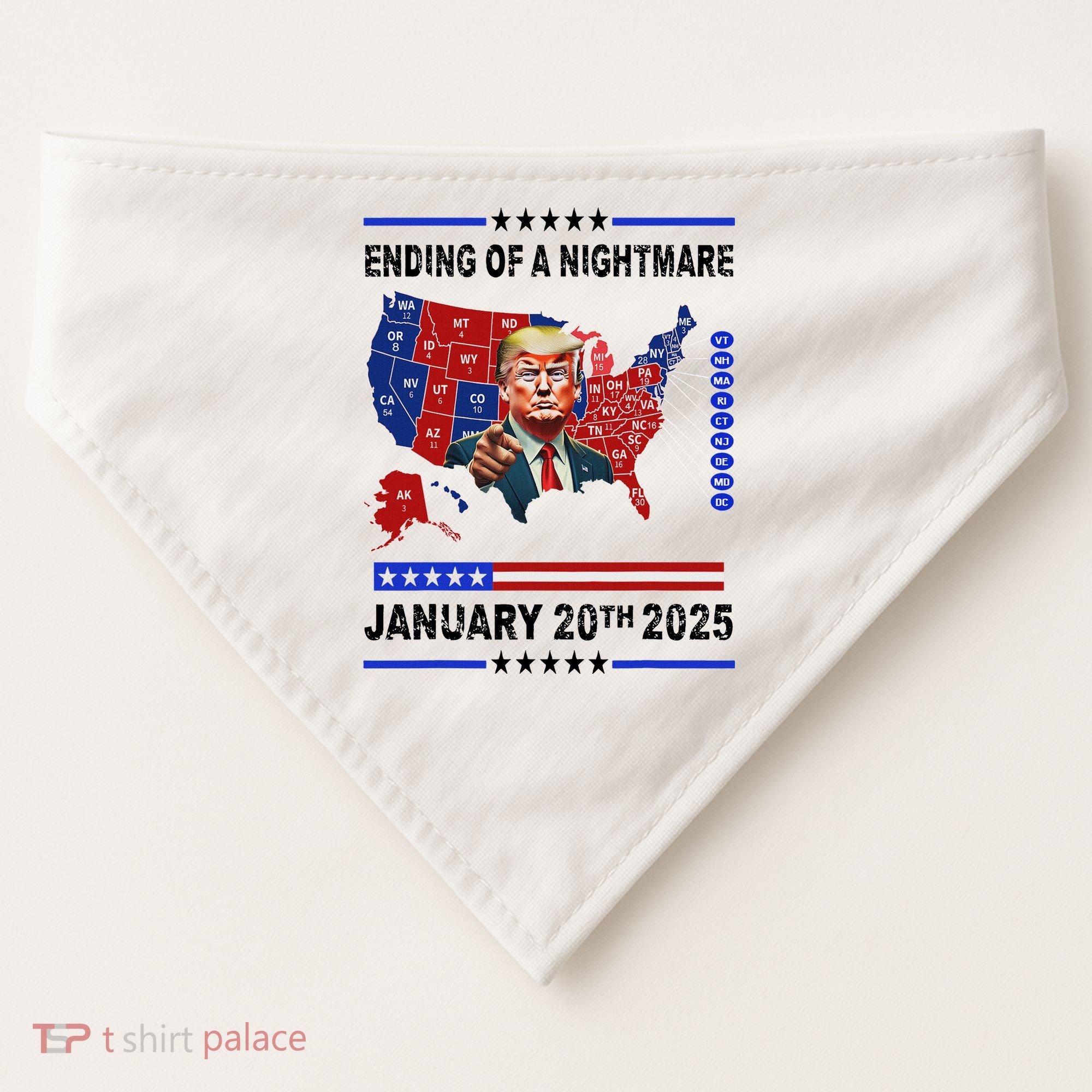 Ending Of A Nightmare January 20th 2025 USA-Made Doggie Bandana