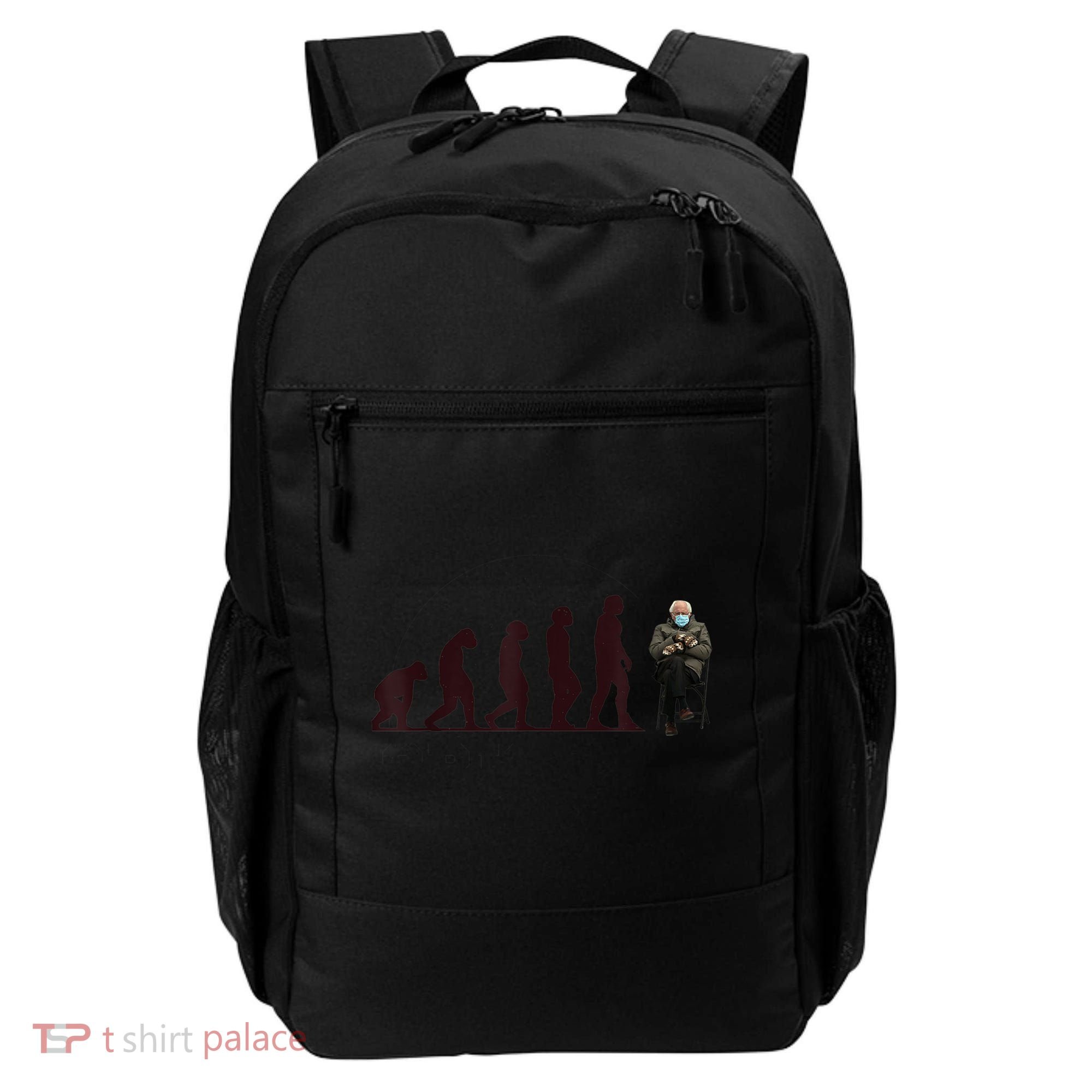 Evolution Of Bernie Sanders Mittens Meme Backpack