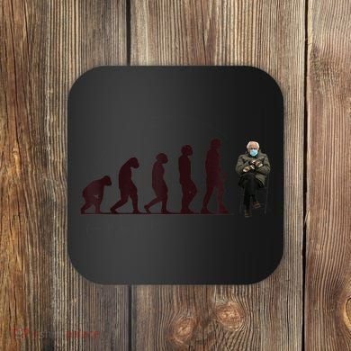 Evolution Of Bernie Sanders Mittens Meme Coaster