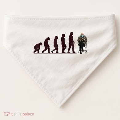 Evolution Of Bernie Sanders Mittens Meme USA-Made Doggie Bandana
