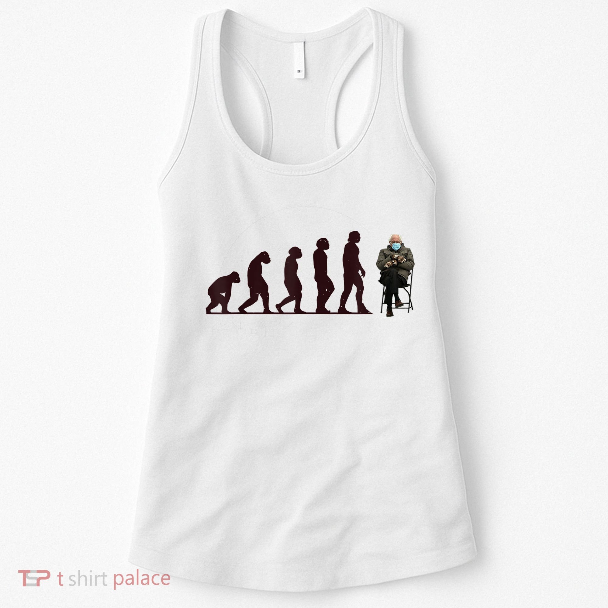 Evolution Of Bernie Sanders Mittens Meme Women's Tank Top