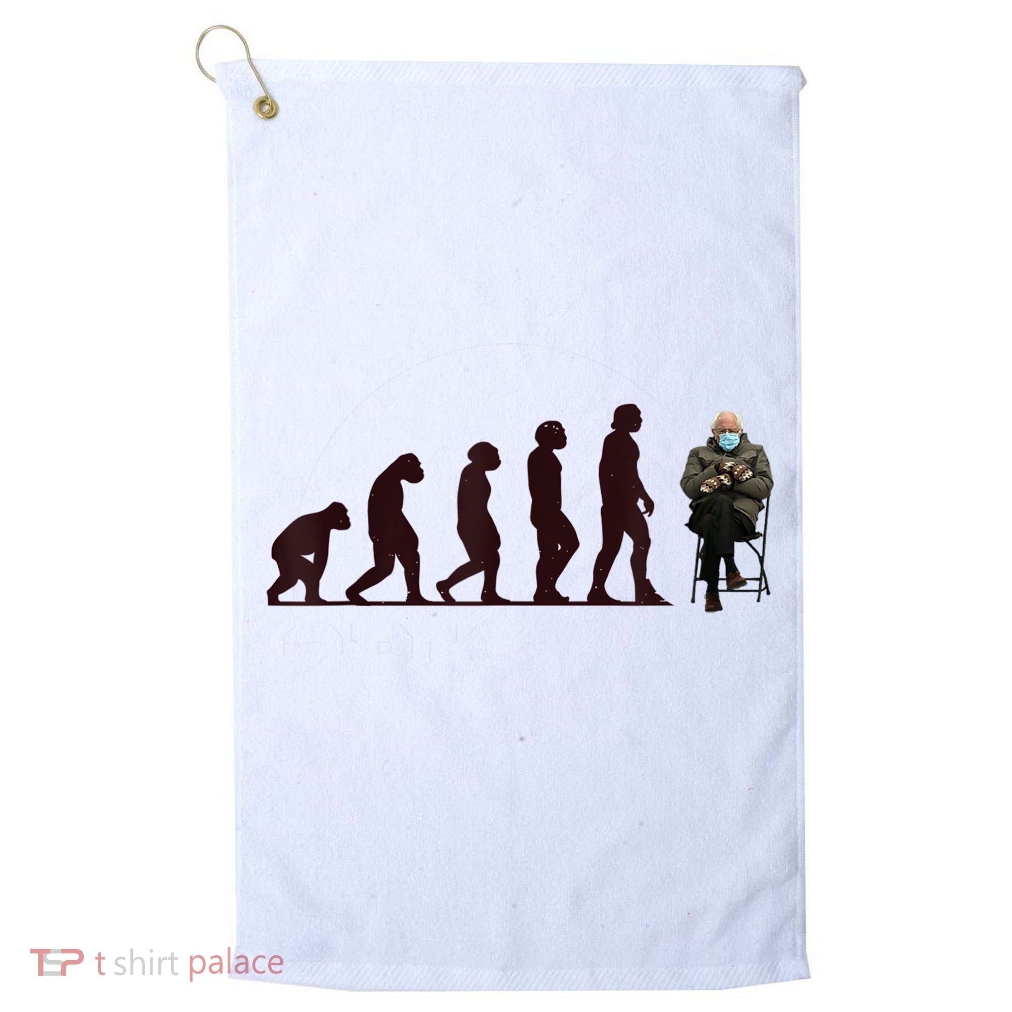 Evolution Of Bernie Sanders Mittens Meme Golf Towel