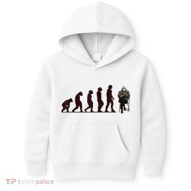 Evolution Of Bernie Sanders Mittens Meme Kids Hoodie