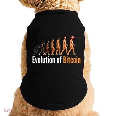 Evolution Of Bitcoin, Ape To Man, Crypto, Cryptocurrency, HODL Bitcoin Doggie Tank