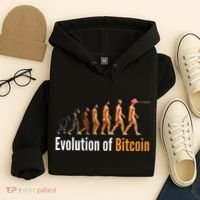 Evolution Of Bitcoin, Ape To Man, Crypto, Cryptocurrency, HODL Bitcoin Hoodie thumb 4