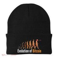 Evolution Of Bitcoin, Ape To Man, Crypto, Cryptocurrency, HODL Bitcoin Beanie thumb 0