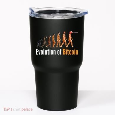 Evolution Of Bitcoin, Ape To Man, Crypto, Cryptocurrency, HODL Bitcoin Tumbler
