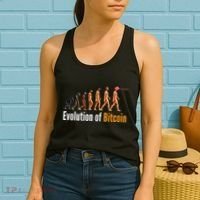 Evolution Of Bitcoin, Ape To Man, Crypto, Cryptocurrency, HODL Bitcoin Women's Tank Top thumb 2