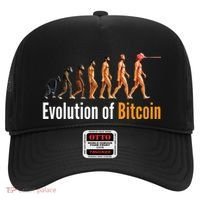 Evolution Of Bitcoin, Ape To Man, Crypto, Cryptocurrency, HODL Bitcoin Hat thumb 0
