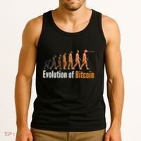 Evolution Of Bitcoin, Ape To Man, Crypto, Cryptocurrency, HODL Bitcoin Tank Top thumb 3