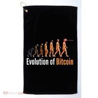 Evolution Of Bitcoin, Ape To Man, Crypto, Cryptocurrency, HODL Bitcoin Golf Towel thumb 0