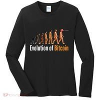 Evolution Of Bitcoin, Ape To Man, Crypto, Cryptocurrency, HODL Bitcoin Women's Long Sleeve Shirt thumb 0