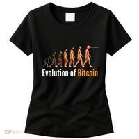 Evolution Of Bitcoin, Ape To Man, Crypto, Cryptocurrency, HODL Bitcoin Women's T-Shirt thumb 0