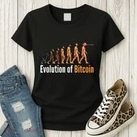Evolution Of Bitcoin, Ape To Man, Crypto, Cryptocurrency, HODL Bitcoin Women's T-Shirt thumb 3
