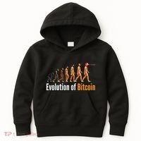 Evolution Of Bitcoin, Ape To Man, Crypto, Cryptocurrency, HODL Bitcoin Kids Hoodie thumb 0