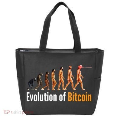 Evolution Of Bitcoin, Ape To Man, Crypto, Cryptocurrency, HODL Bitcoin Tote Bag