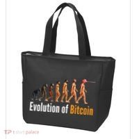 Evolution Of Bitcoin, Ape To Man, Crypto, Cryptocurrency, HODL Bitcoin Tote Bag thumb 3