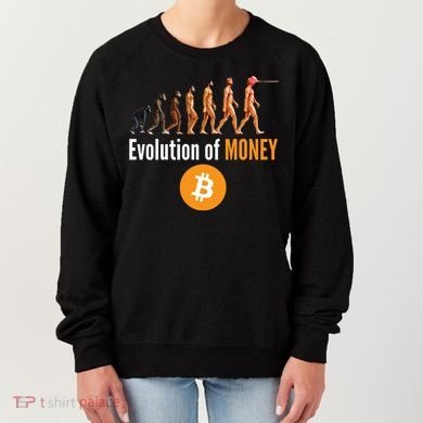 Evolution Of Bitcoin, BTC, Crypto, Cryptocurrency, Blockchain, HODL Bitcoin Women's Sweatshirt