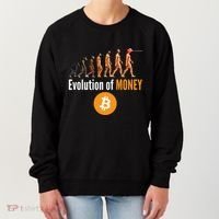 Evolution Of Bitcoin, BTC, Crypto, Cryptocurrency, Blockchain, HODL Bitcoin Women's Sweatshirt thumb 0