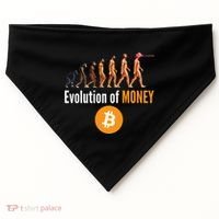 Evolution Of Bitcoin, BTC, Crypto, Cryptocurrency, Blockchain, HODL Bitcoin USA-Made Doggie Bandana thumb 0
