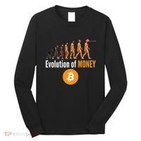 Evolution Of Bitcoin, BTC, Crypto, Cryptocurrency, Blockchain, HODL Bitcoin Long Sleeve Shirt thumb 0