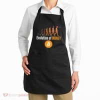 Evolution Of Bitcoin, BTC, Crypto, Cryptocurrency, Blockchain, HODL Bitcoin Apron thumb 2