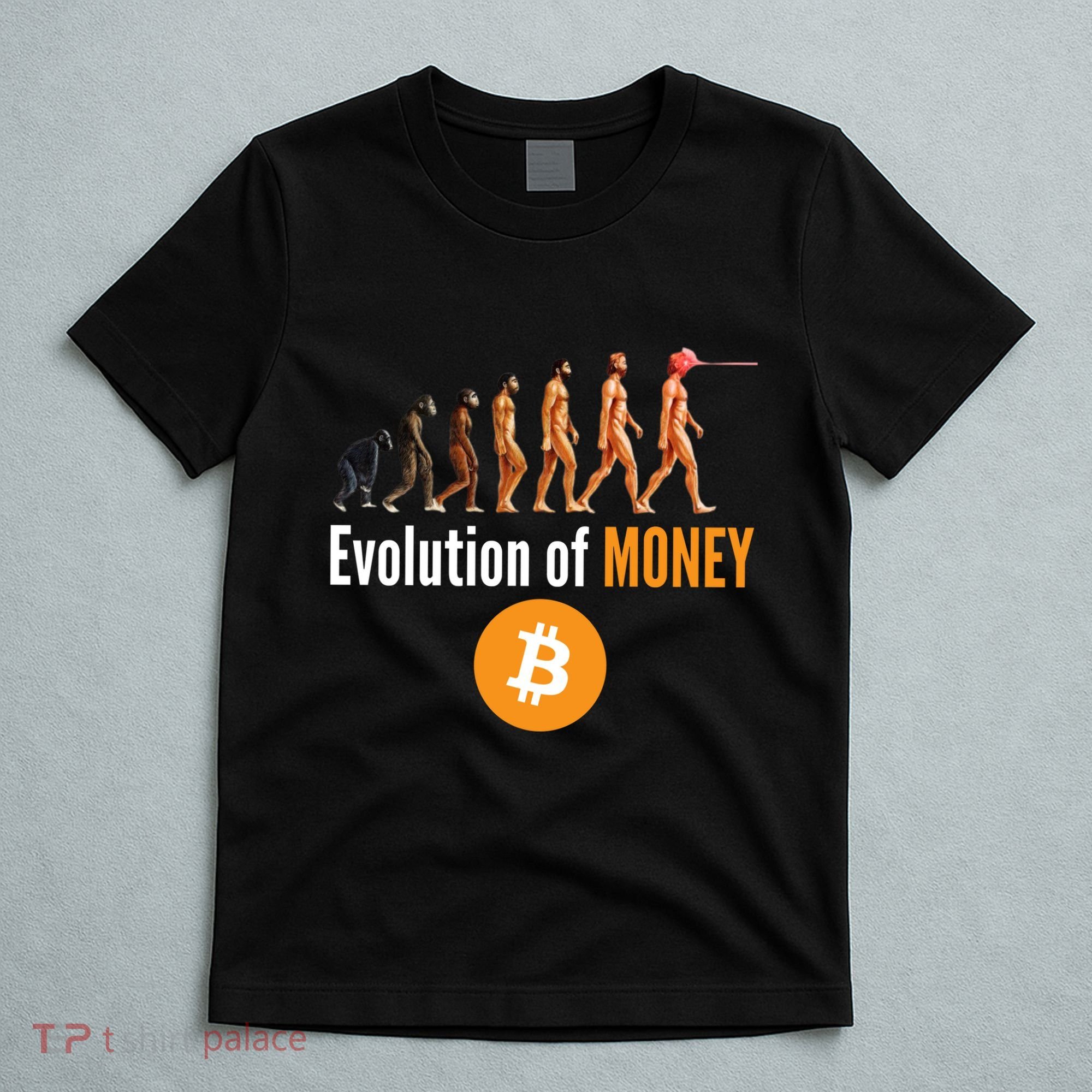 Evolution Of Bitcoin, BTC, Crypto, Cryptocurrency, Blockchain, HODL Bitcoin T-Shirt