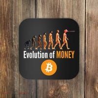Evolution Of Bitcoin, BTC, Crypto, Cryptocurrency, Blockchain, HODL Bitcoin Coaster thumb 0
