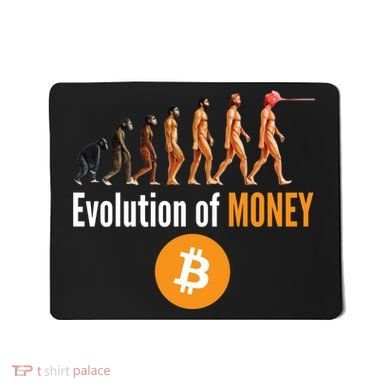 Evolution Of Bitcoin, BTC, Crypto, Cryptocurrency, Blockchain, HODL Bitcoin Mousepad