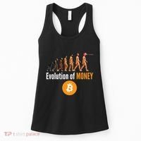 Evolution Of Bitcoin, BTC, Crypto, Cryptocurrency, Blockchain, HODL Bitcoin Women's Tank Top thumb 0