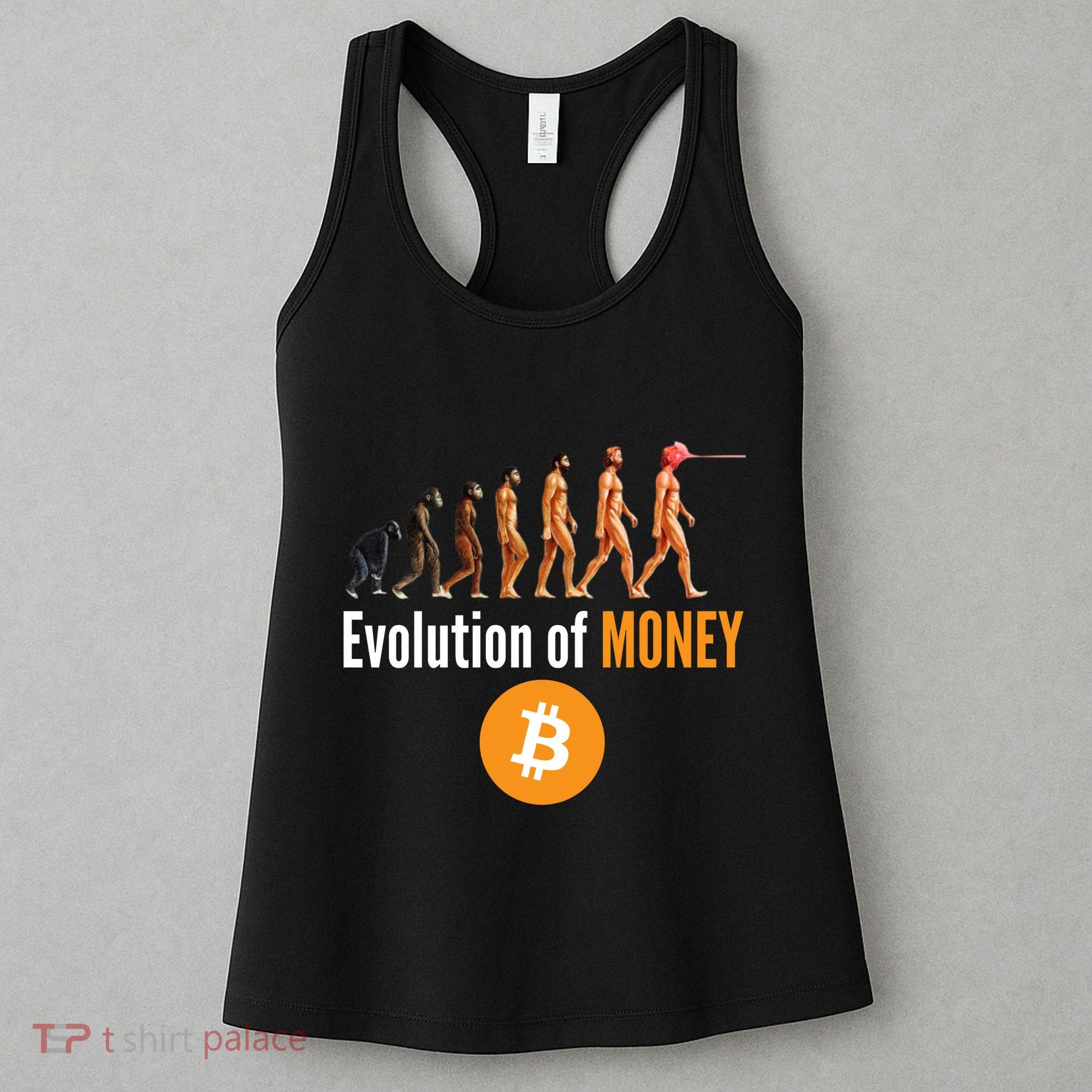 Evolution Of Bitcoin, BTC, Crypto, Cryptocurrency, Blockchain, HODL Bitcoin Women's Tank Top