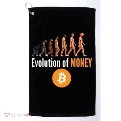 Evolution Of Bitcoin, BTC, Crypto, Cryptocurrency, Blockchain, HODL Bitcoin Golf Towel