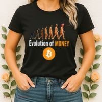Evolution Of Bitcoin, BTC, Crypto, Cryptocurrency, Blockchain, HODL Bitcoin Women's T-Shirt thumb 2
