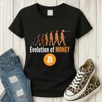 Evolution Of Bitcoin, BTC, Crypto, Cryptocurrency, Blockchain, HODL Bitcoin Women's T-Shirt thumb 3