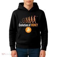 Evolution Of Bitcoin, BTC, Crypto, Cryptocurrency, Blockchain, HODL Bitcoin Kids Hoodie thumb 4