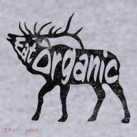 Eating Organic Bugling Bull Elk Wapiti Women's Sweatshirt thumb 2