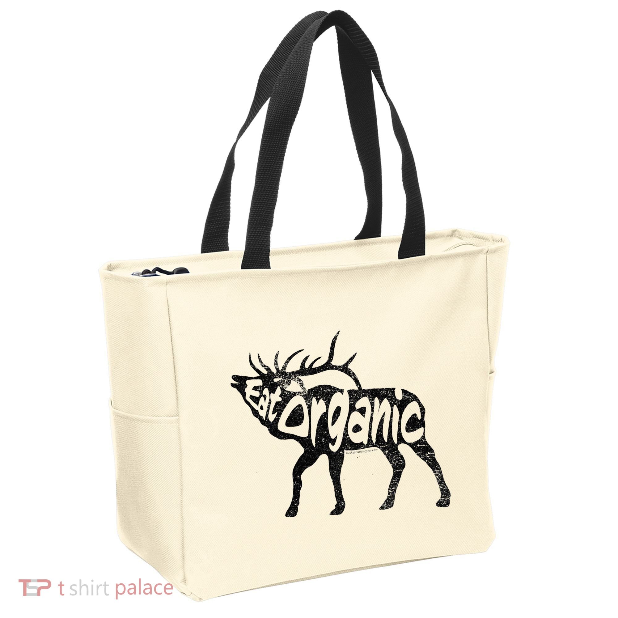 Eating Organic Bugling Bull Elk Wapiti Tote Bag