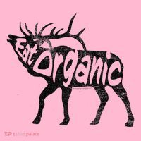 Eating Organic Bugling Bull Elk Wapiti Coaster thumb 2