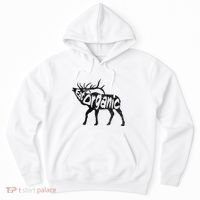 Eating Organic Bugling Bull Elk Wapiti Hoodie thumb 0