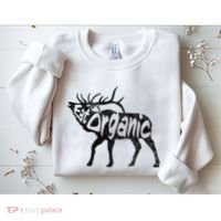 Eating Organic Bugling Bull Elk Wapiti Sweatshirt thumb 2
