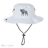 Eating Organic Bugling Bull Elk Wapiti Bucket Hat thumb 0