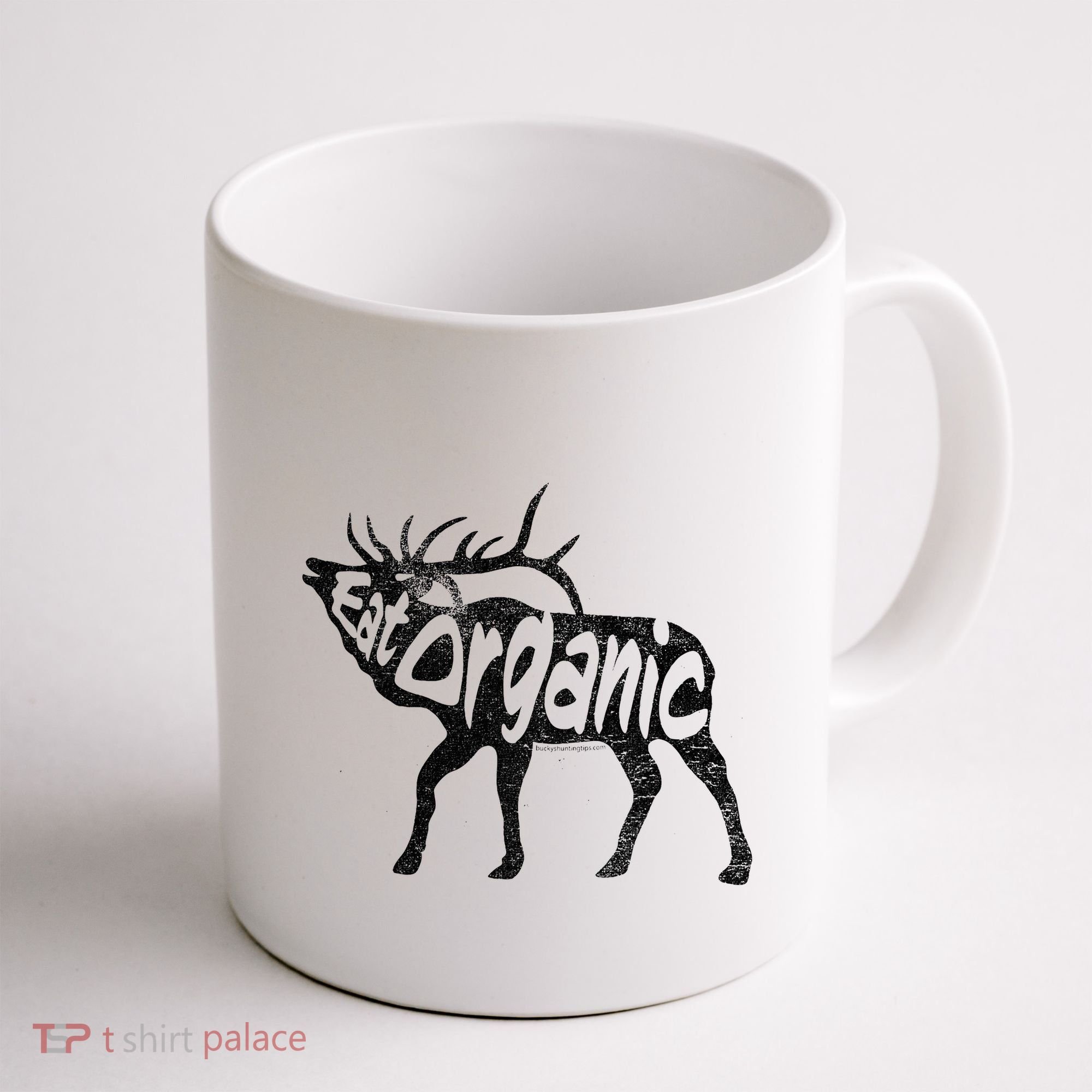 Eating Organic Bugling Bull Elk Wapiti Coffee Mug