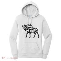 Eating Organic Bugling Bull Elk Wapiti Women's Hoodie thumb 0