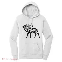 Eating Organic Bugling Bull Elk Wapiti Women's Hoodie thumb 0